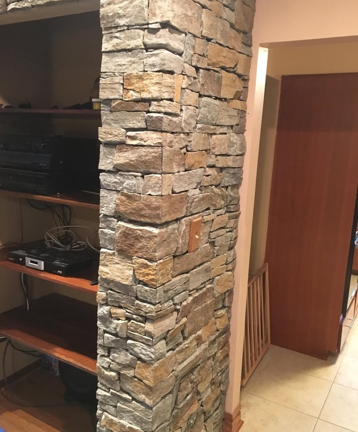 Custom Stone Tile Fireplace Design Custom Stone Tile Fireplace Design